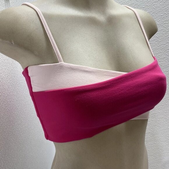 NEW LIVE THE PROCESS Women’s Orion Criss Cross Bra Dragon Fruit/Seashell Size M - Picture 8 of 10